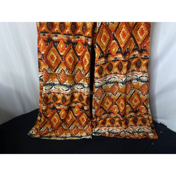 Rainbow Women's Palazzo Flare Leggings Multicolor High Waist Size Medium X 32 - Picture 5 of 10